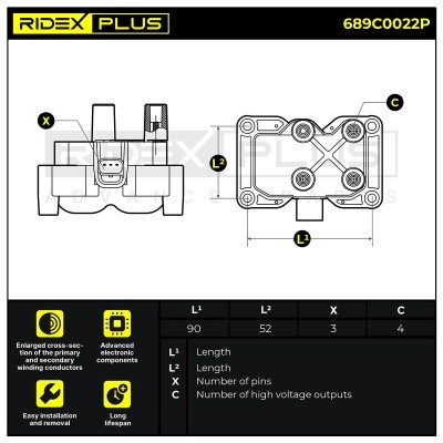 Cewka Zapłonowa RIDEX 689C0022P 689C0022P - foto 8