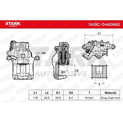 Zacisk Hamulcowy Stark SKBC-0460662 SKBC-0460662 - foto 6