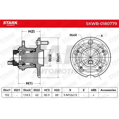 Łożysko Koła Stark SKWB-0180779 SKWB-0180779 - foto 5