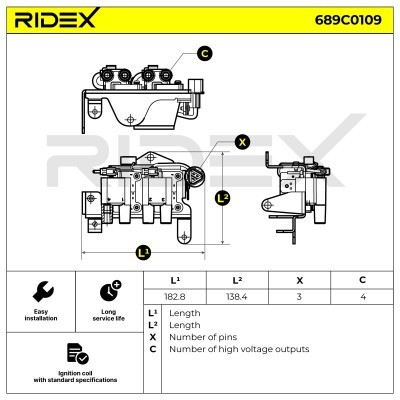 Cewka Zapłonowa RIDEX 689C0109 689C0109 - foto 4