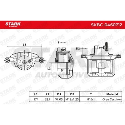 Zacisk Hamulcowy Stark SKBC-0460712 SKBC-0460712 - foto 12