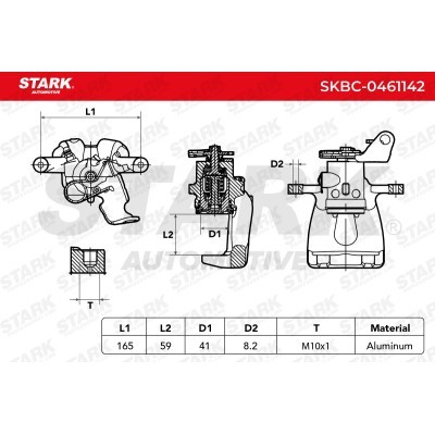 Zacisk Hamulcowy Stark SKBC-0461142 SKBC-0461142 - foto 3