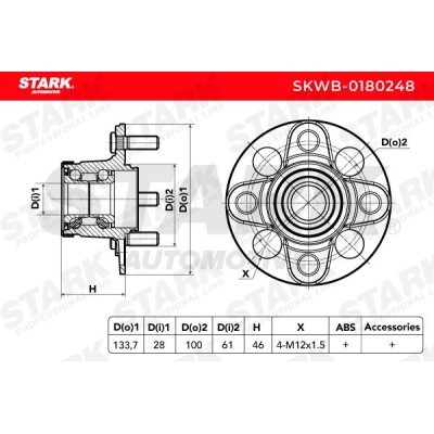 Łożysko Koła Stark SKWB-0180248 SKWB-0180248 - foto 3