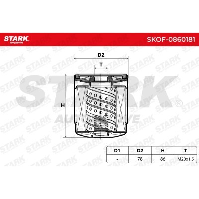 Filtr Oleju Stark SKOF-0860181 SKOF-0860181 - foto 5
