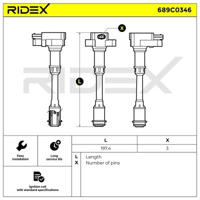 Cewka Zapłonowa RIDEX 689C0346 689C0346 - foto 6