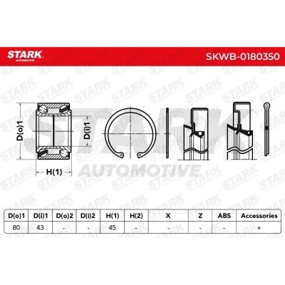 Łożysko Koła Stark SKWB-0180350 SKWB-0180350 - foto 4