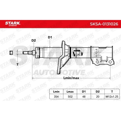 Amortyzator Stark SKSA-0131026 SKSA-0131026 - foto 3