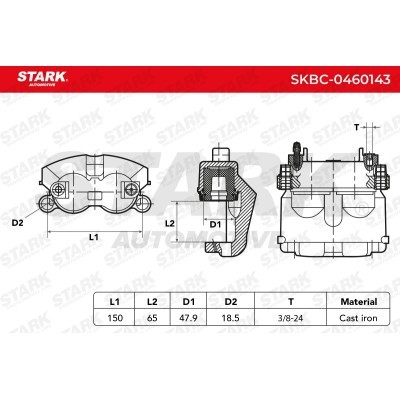 Zacisk Hamulcowy Stark SKBC-0460143 SKBC-0460143 - foto 5