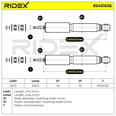 Amortyzator RIDEX 854S1636 854S1636 - foto 4