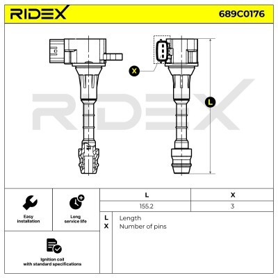 Cewka Zapłonowa RIDEX 689C0176 689C0176 - foto 6