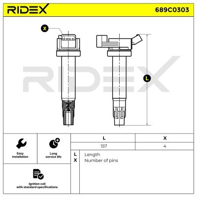 Cewka Zapłonowa RIDEX 689C0303 689C0303 - foto 5