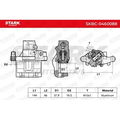 Zacisk Hamulcowy Stark SKBC-0460088 SKBC-0460088 - foto 9