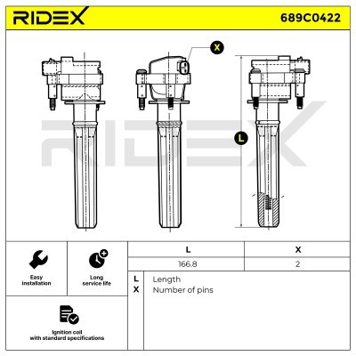 Cewka Zapłonowa RIDEX 689C0422 689C0422 - foto 6