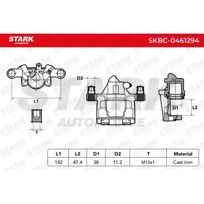 Zacisk Hamulcowy Stark SKBC-0461294 SKBC-0461294 - foto 3