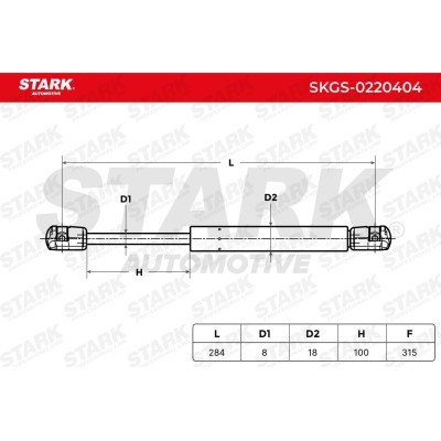 Amortyzator Pokrywy Bagażnika Stark SKGS-0220404 SKGS-0220404 - foto 6