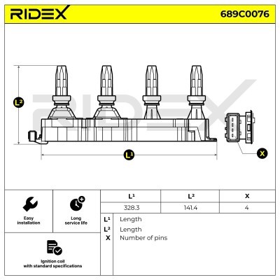 Cewka Zapłonowa RIDEX 689C0076 689C0076 - foto 8