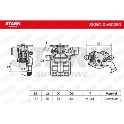 Zacisk Hamulcowy Stark SKBC-0460250 SKBC-0460250 - foto 4