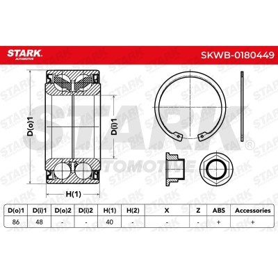 Łożysko Koła Stark SKWB-0180449 SKWB-0180449 - foto 2