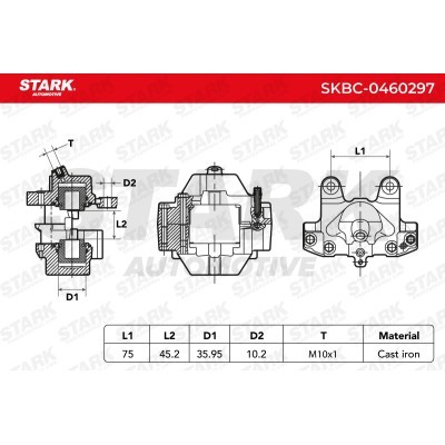 Zacisk Hamulcowy Stark SKBC-0460297 SKBC-0460297 - foto 5