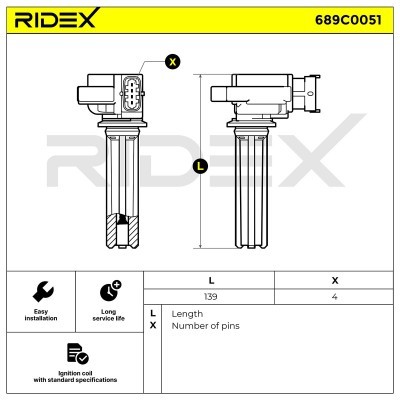 Cewka Zapłonowa RIDEX 689C0051 689C0051 - foto 6