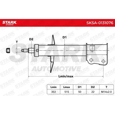 Amortyzator Stark SKSA-0131076 SKSA-0131076 - foto 3