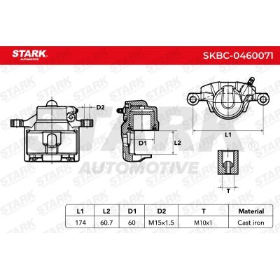 Zacisk Hamulcowy Stark SKBC-0460071 SKBC-0460071 - foto 4