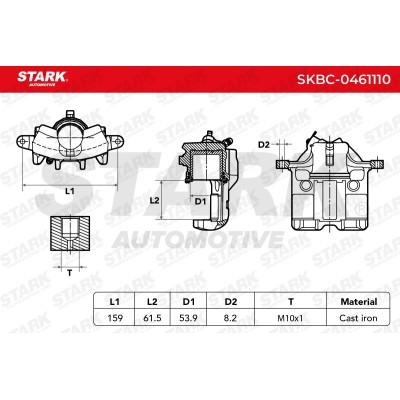 Zacisk Hamulcowy Stark SKBC-0461110 SKBC-0461110 - foto 3