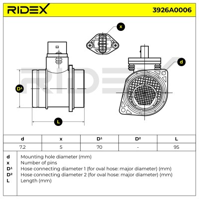 Przepływomierz RIDEX 3926A0006 3926A0006 - foto 6