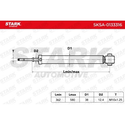 Amortyzator Stark SKSA-0133316 SKSA-0133316 - foto 5