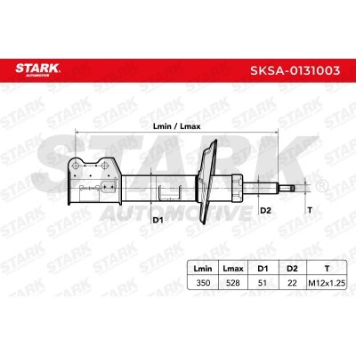 Amortyzator Stark SKSA-0131003 SKSA-0131003 - foto 3