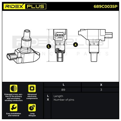Cewka Zapłonowa RIDEX 689C0035P 689C0035P - foto 10