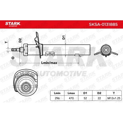 Amortyzator Stark SKSA-0131885 SKSA-0131885 - foto 4