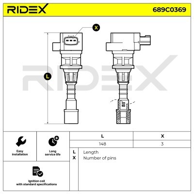 Cewka Zapłonowa RIDEX 689C0369 689C0369 - foto 6