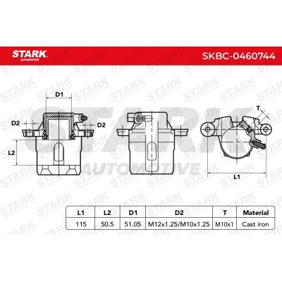 Zacisk Hamulcowy Stark SKBC-0460744 SKBC-0460744 - foto 3