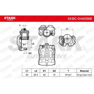 Zacisk Hamulcowy Stark SKBC-0460368 SKBC-0460368 - foto 5
