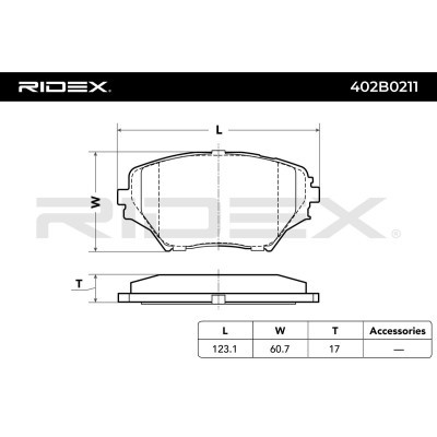 Klocki hamulcowe RIDEX 402B0211 402B0211 - foto 6