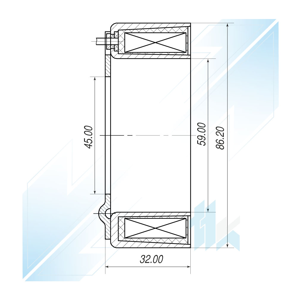 Elektromagnes Sprężarki Klimatyzacji KEIHIN HS-110R Honda, Acura, 12V 116KH11201 - foto 4