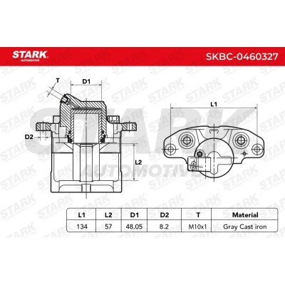Zacisk Hamulcowy Stark SKBC-0460327 SKBC-0460327 - foto 6