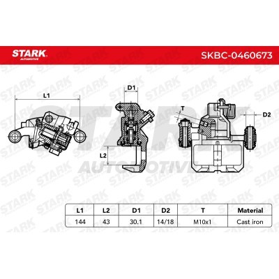 Zacisk Hamulcowy Stark SKBC-0460673 SKBC-0460673 - foto 5