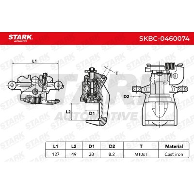 Zacisk Hamulcowy Stark SKBC-0460074 SKBC-0460074 - foto 3