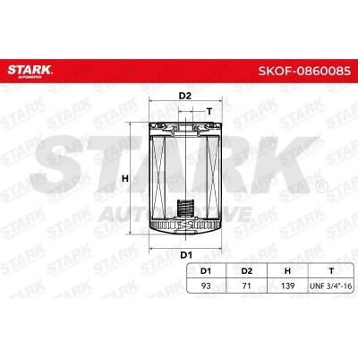 Filtr Oleju Stark SKOF-0860085 SKOF-0860085 - foto 5