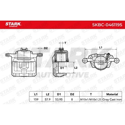 Zacisk Hamulcowy Stark SKBC-0461195 SKBC-0461195 - foto 6