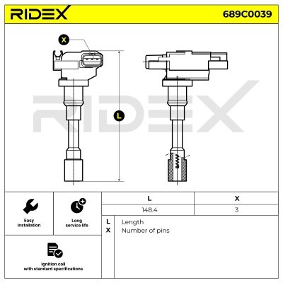 Cewka Zapłonowa RIDEX 689C0039 689C0039 - foto 4
