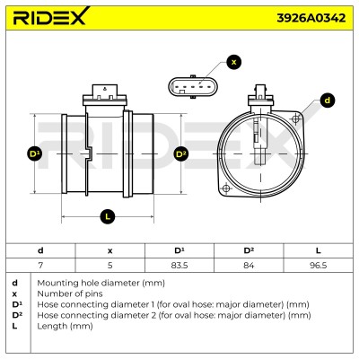 Przepływomierz RIDEX 3926A0342 3926A0342 - foto 7