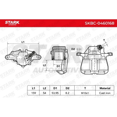 Zacisk Hamulcowy Stark SKBC-0460168 SKBC-0460168 - foto 5