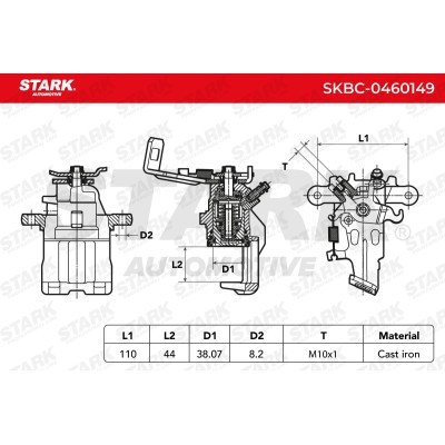 Zacisk Hamulcowy Stark SKBC-0460149 SKBC-0460149 - foto 4