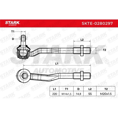 Końcówka drążka kierowniczego Stark SKTE-0280297 SKTE-0280297 - foto 4