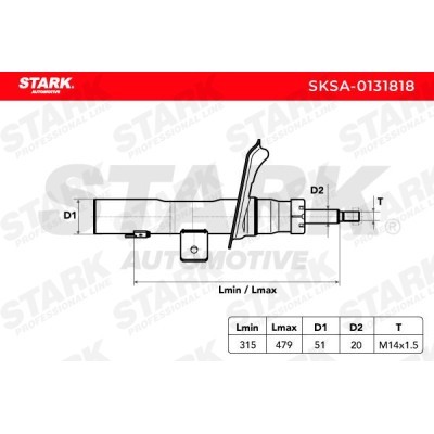Amortyzator Stark SKSA-0131818 SKSA-0131818 - foto 3