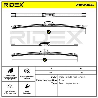 Pióro Wycieraczki RIDEX 298W0034 298W0034 - foto 5
