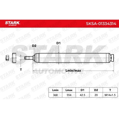Amortyzator Stark SKSA-01334314 SKSA-01334314 - foto 7